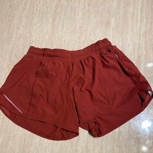 Luluemon red running shorts 🍒
